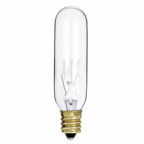 S3910 Dimmable Indicator and Sign Incandescent Lamp, 15 W, E12 Incandescent Lamp, T6 Shape, 95 Lumens Initial