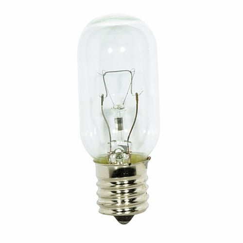 S3917 Dimmable Indicator and Sign Incandescent Lamp, 40 W, E17 Incandescent Lamp, T8 Shape, 360 Lumens Initial
