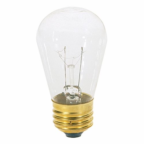 S3965 Dimmable Indicator and Sign Incandescent Lamp, 11 W, E26 Incandescent Lamp, S14 Shape, 80 Lumens Initial