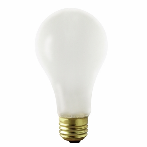 S3973 Coated Dimmable Shatter Proof Vintage Incandescent Lamp, 100 W, E26 Incandescent Lamp, A21 Shape, 1000 Lumens Initial