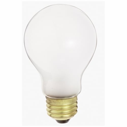 S4078 Dimmable General Service High Voltage Incandescent Lamp, 75 W, E26 Incandescent Lamp, A19 Shape, 807 Lumens Initial