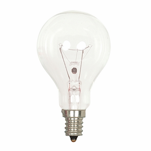 S4162 Dimmable General Service Incandescent Lamp, 60 W, E12 Incandescent Lamp, A15 Shape, 700 Lumens Initial