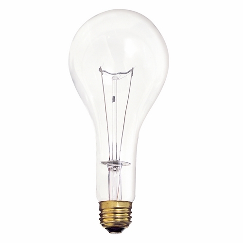 S4959 General Service Incandescent Lamp, 300 W, E26, PS25 Shape, 3600 Lumens Initial