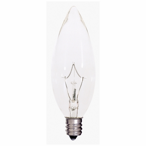 S4995 Decorative Dimmable Incandescent Lamp, 25 W, E12 Incandescent Lamp, BA9.5 Shape, 212 Lumens Initial