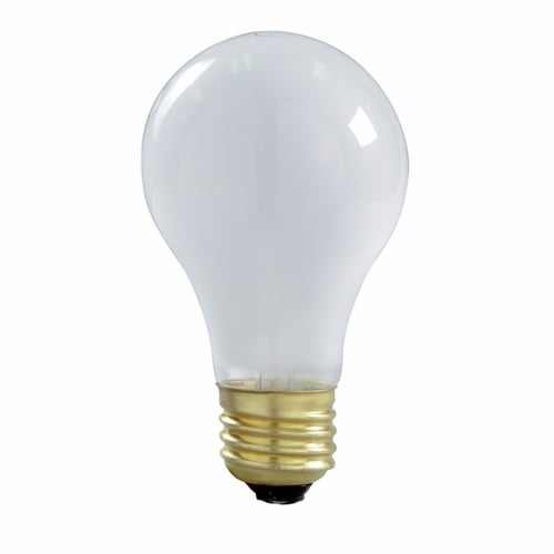 S6010 Dimmable General Service Incandescent Lamp, 100 W, E26LHT Incandescent Lamp, A19 Shape, 1200 Lumens Initial