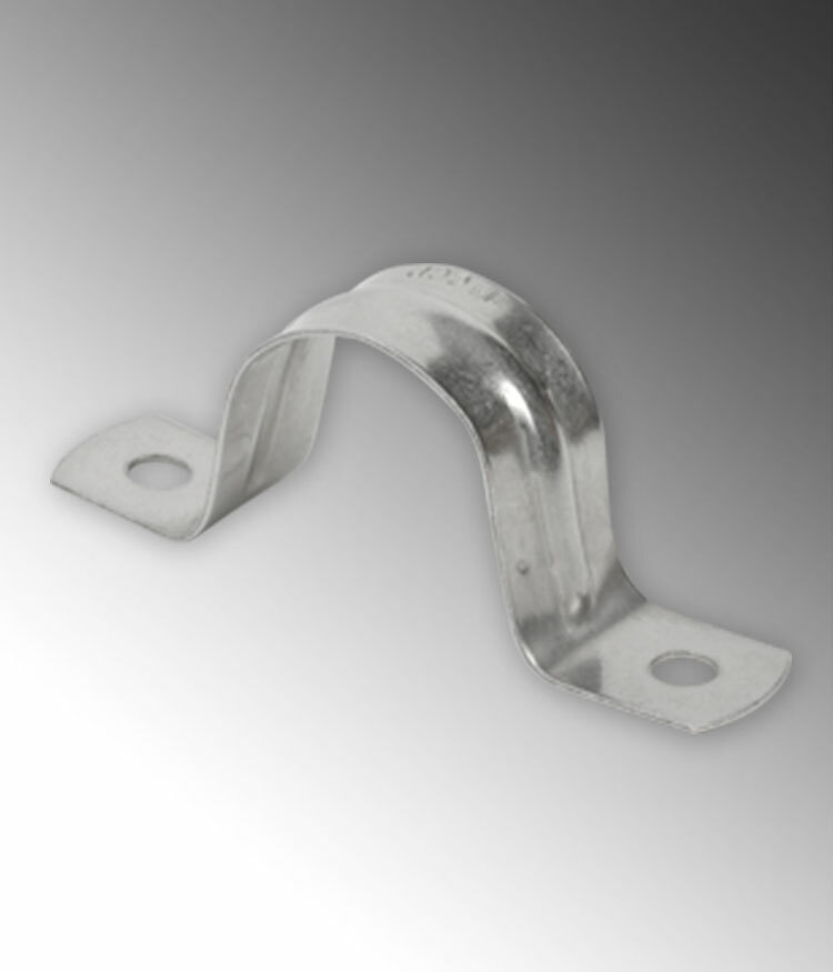 S605002S00 2-Hole Conduit Strap, 1/2 in, For Use With Rigid Conduits, 316 Stainless Steel