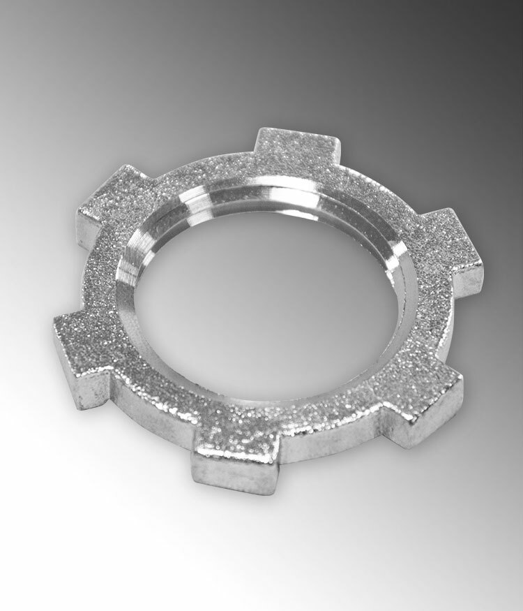 S60500LN00 Conduit Locknut, 1/2 in, For Use With Rigid Threaded Metallic Conduits, 316 Stainless Steel, Polished Silver