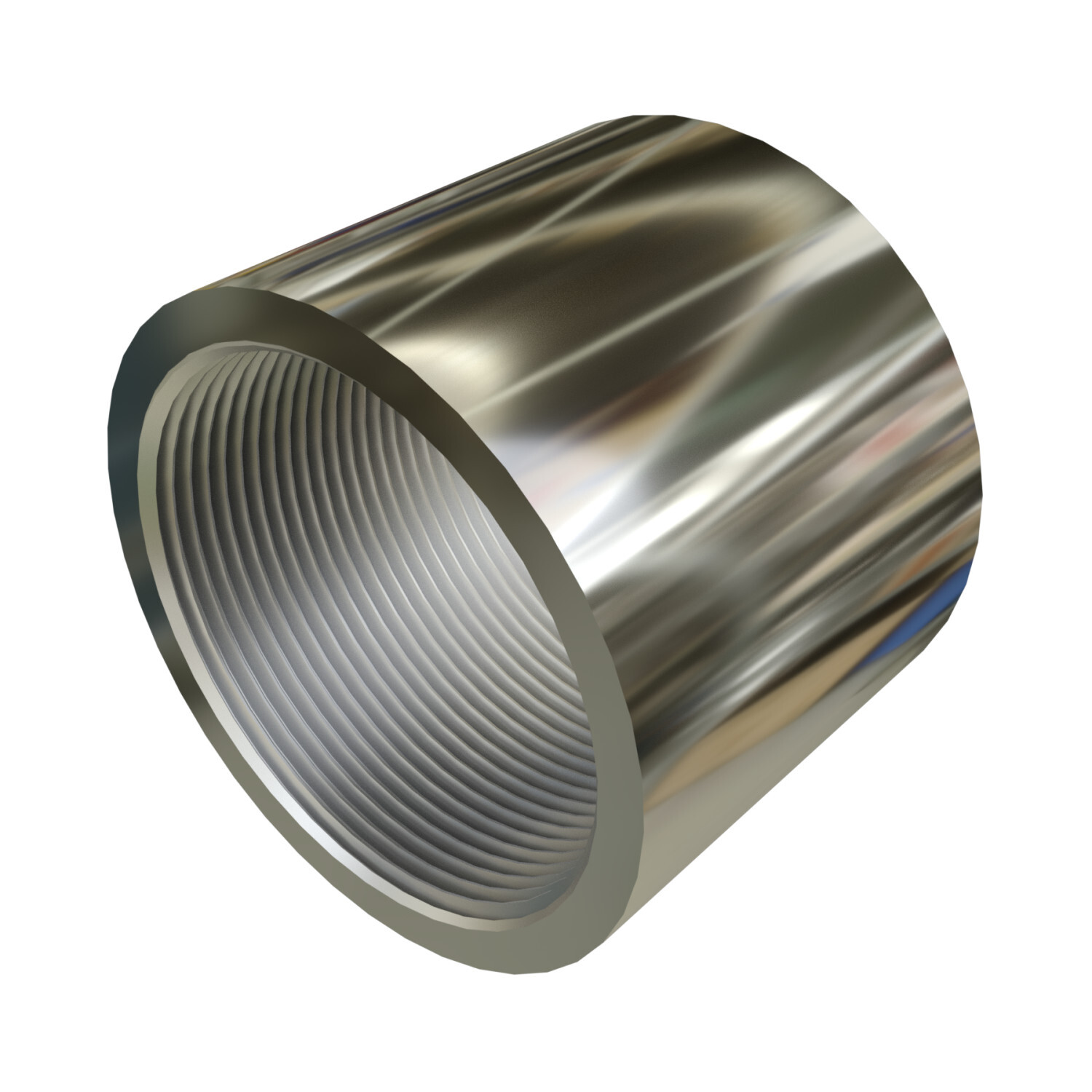 S60700CP00 Standard Conduit Coupling, 3/4 in, For Use With Rigid Conduit, 316L Stainless Steel, Polished