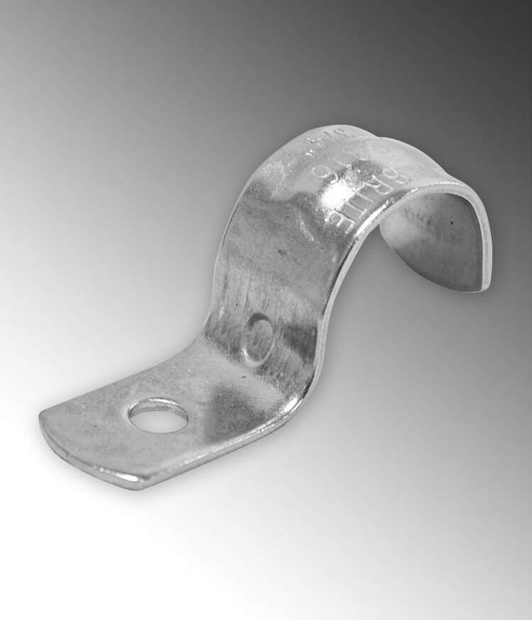 S620001S00 1-Hole Conduit Strap, 2 in, For Use With Rigid Conduits, 316 Stainless Steel