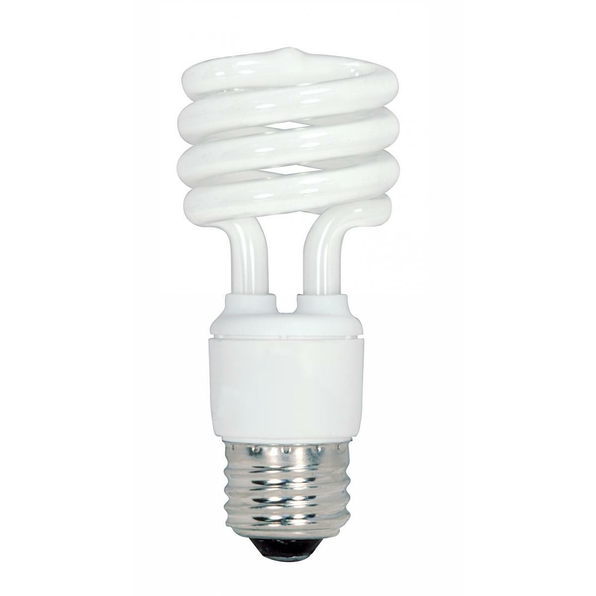 S6235 Compact Fluorescent Lamp, 13 W, E26 Lamp, T2 Mini Spiral Shape, 900 Lumens Initial Lumens