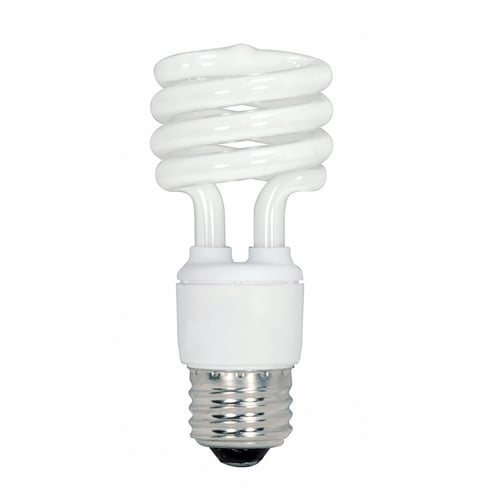 S6237 Ultra Compact Fluorescent Lamp, 13 W, E26 Lamp, T2 Mini Spiral Shape, 880 Lumens Initial