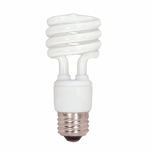 S7217 Compact Fluorescent Lamp, 13 W, E26 Lamp, T2 Mini Spiral Shape, 900 Lumens Initial Lumens