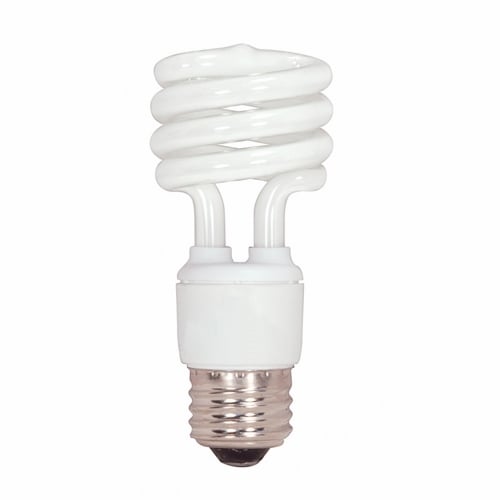 S7218 Compact Fluorescent Lamp, 13 W, E26 Lamp, T2 Mini Spiral Shape, 880 Lumens Initial Lumens