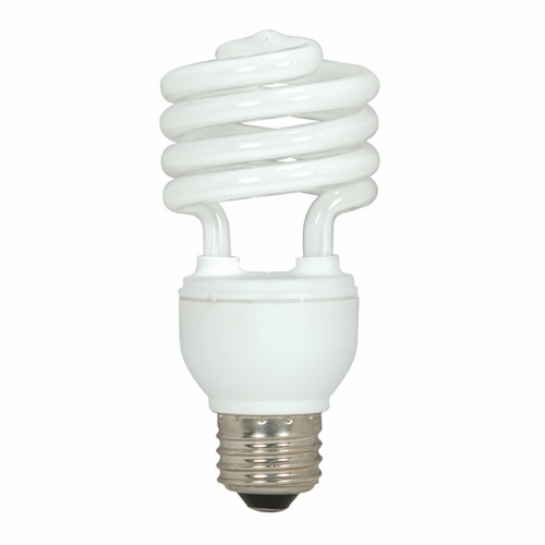 S7225 Compact Fluorescent Lamp, 18 W, E26 Lamp, T2 Mini Spiral Shape, 1200 Lumens Initial