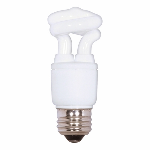 S7262 Screw-In Ultra Compact Fluorescent Lamp, 5 W, E26 Lamp, T2 Mini Spiral Shape, 280 Lumens Initial