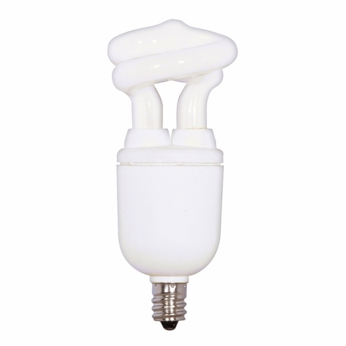 S7265 Screw-In Ultra Compact Fluorescent Lamp, 5 W, E12 Lamp, T2 Mini Spiral Shape, 280 Lumens Initial