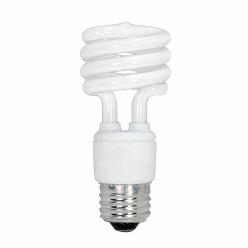 S7268 Low Voltage Screw-In Ultra Compact Fluorescent Lamp, 13 W, E26 Lamp, T2 Mini Spiral Shape, 710 Lumens Initial