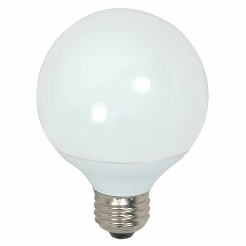 S7302 Compact Fluorescent Lamp, 9 W, E26 Lamp, G25 Globe Shape, 500 Lumens Initial