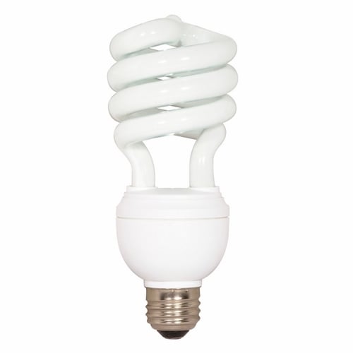 S7343 3-Way Compact Fluorescent Lamp, 12/20/26 W, E26 Lamp, T4 Spiral Shape, 660/1200/1600 Lumens