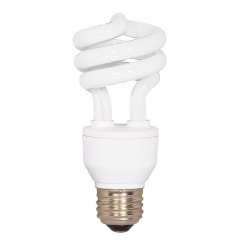 S7413 Ultra Compact Fluorescent Lamp, 18 W, E26 Lamp, T2 Mini Spiral Shape, 1200 Lumens Initial