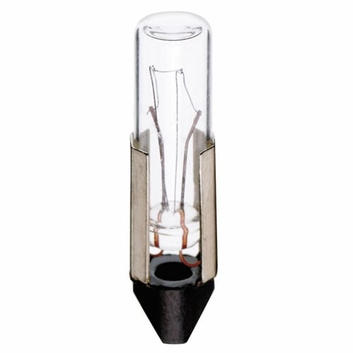 S7816 Dimmable Incandescent Lamp, 3 W, TS5 Lamp, T2 Shape, 45 Lumens