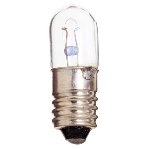 S7961 Miniature Lamp, 2.8 W, E10 Lamp, T3.25 Shape, 1.4 Lumens Initial