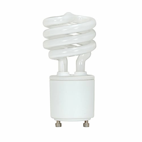 S8201 Compact Fluorescent Lamp, 9 W, GU24 Lamp, T2 Mini Spiral Shape, 500 Lumens Initial Lumens