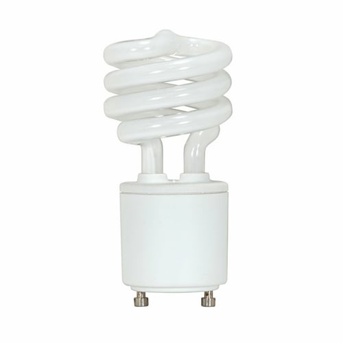 S8202 Compact Fluorescent Lamp, 11 W, GU24 Lamp, T2 Mini Spiral Shape, 650 Lumens Initial