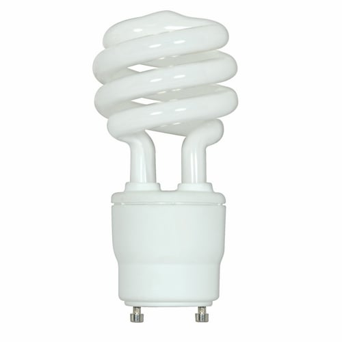 S8209 Compact Fluorescent Lamp, 18 W, GU24 Lamp, T2 Mini Spiral Shape, 1200 Lumens Initial