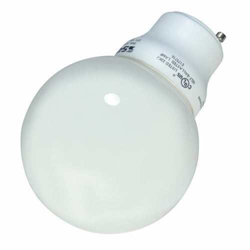 S8221 Compact Fluorescent Lamp, 15 W, GU24 Lamp, G25 Globe Spiral Shape, 740 Lumens Initial Lumens