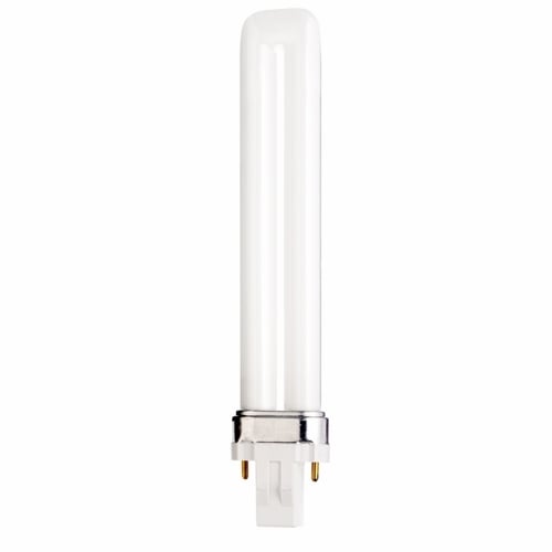 S8312 HyGrade 2-Pin Single Twin Compact Fluorescent Lamp, 13 W, GX23 Lamp, T4 Shape, 800 Lumens