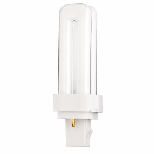 S8317 HyGrade Double Twin Quad Tube Compact Fluorescent Lamp, 13 W, GX23-2 Lamp, T4 Shape, 780 Lumens Initial