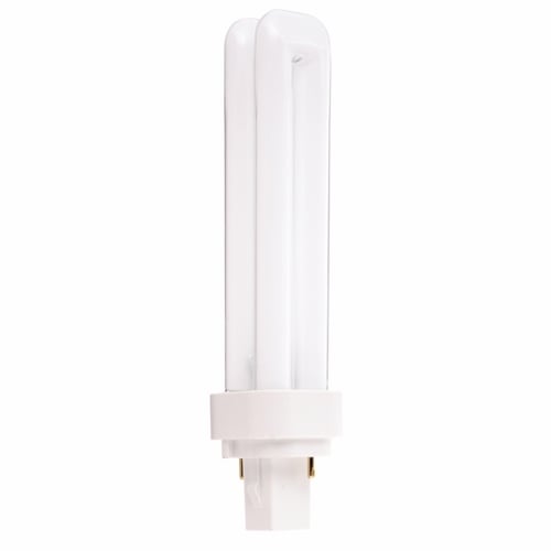 S8321 HyGrade Double Twin Quad Tube Compact Fluorescent Lamp, 18 W, G24d-2 Lamp, T4 Shape, 1250 Lumens Initial