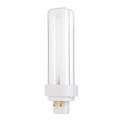 S8332 HyGrade Double Twin Compact Fluorescent Lamp, 13 W, G24q-1 Lamp, T4 Shape, 900 Lumens Initial