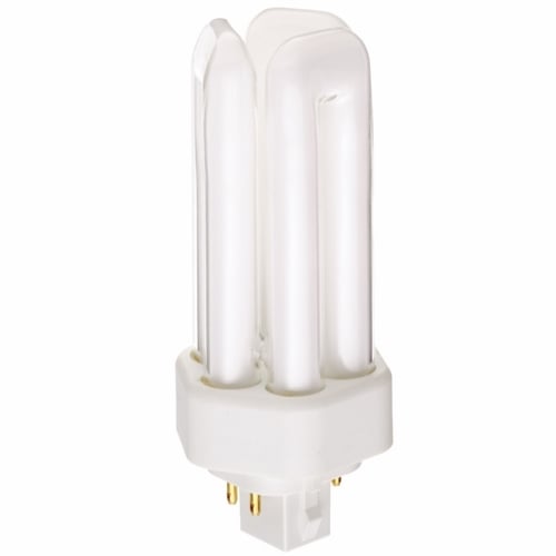 S8341 HyGrade Triple Twin Compact Fluorescent Lamp, 18 W, GX24q-2 Lamp, T4 Shape, 1200 Lumens Initial
