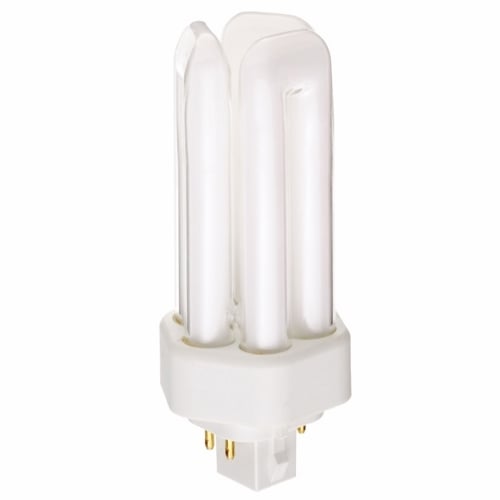 S8342 HyGrade Triple Twin Compact Fluorescent Lamp, 18 W, GX24q-2 Lamp, T4 Shape, 1200 Lumens Initial