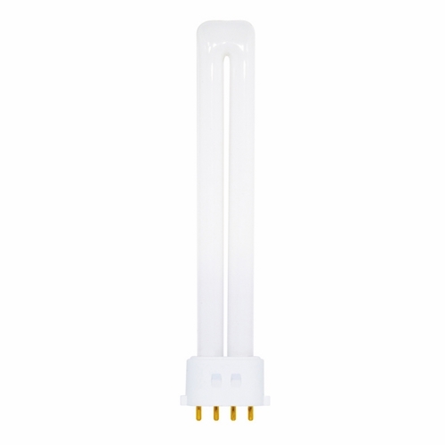 S8369 HyGrade Single Twin Compact Fluorescent Lamp, 13 W, 2GX7 Lamp, T4 Shape, 800 Lumens Initial