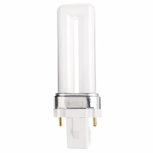 S8381 HyGrade Plug-In Single Twin Compact Fluorescent Lamp, 5 W, G23 Lamp, T4 Shape, 230 Lumens Initial