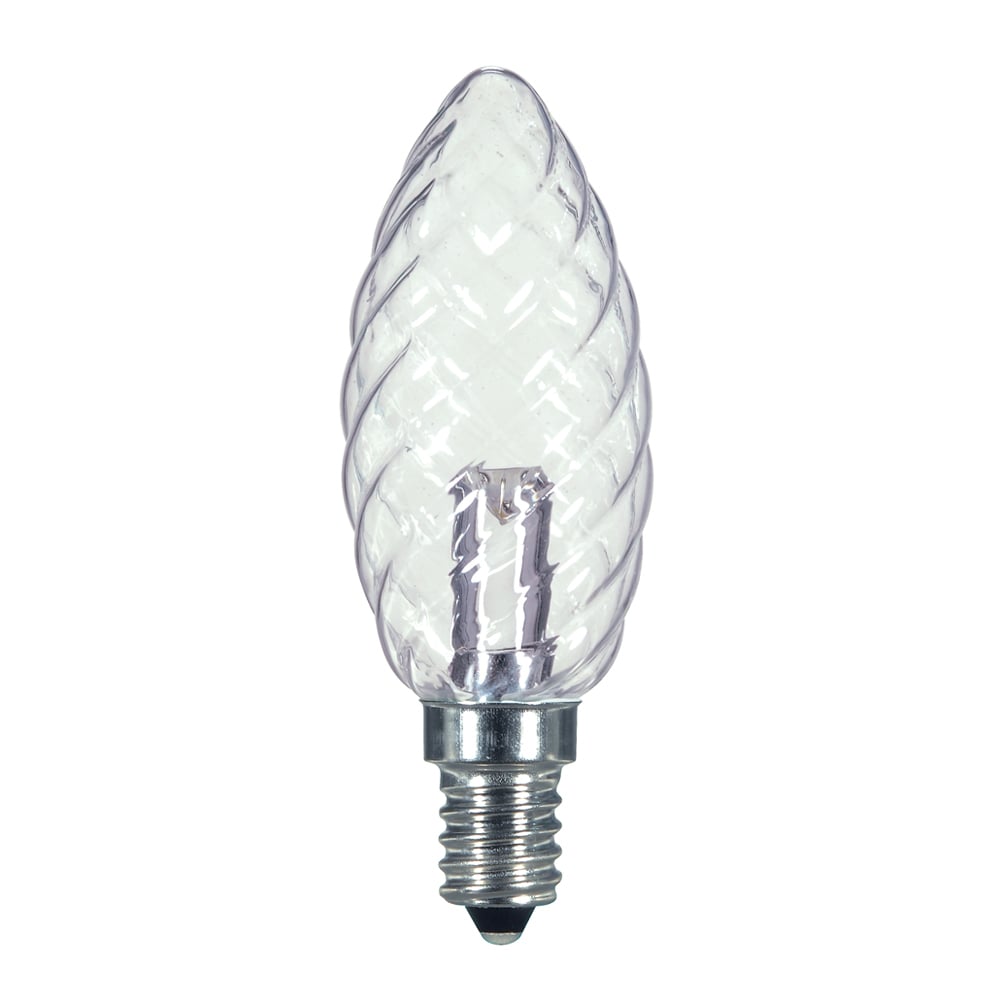 S9155 Non-Dimmable LED Specialty Lamp, 1 W, 15 W Incandescent Equivalent, E12 Lamp Base, BA9.5 Shape, 120 V AC