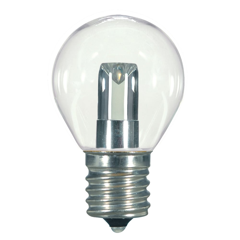 S9167 LED Specialty Lamp, 1 W, 7.5 W Incandescent Equivalent, E17 Lamp Base, S11 Shape, 120 V AC