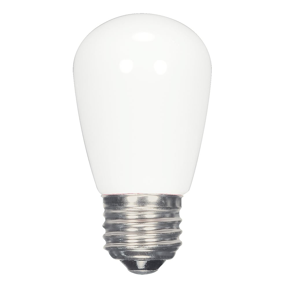 S9175 LED Specialty Lamp, 1.4 W, 11 W Incandescent Equivalent, E26 Lamp Base, S14 Shape, 120 V AC