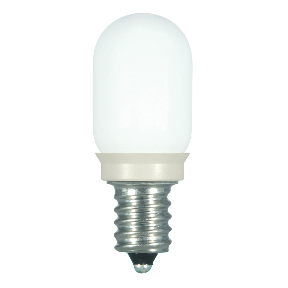 S9176 LED Specialty Lamp, 0.8 W, 15 W Incandescent Equivalent, E12 Lamp Base, T6 Shape, 120 V AC