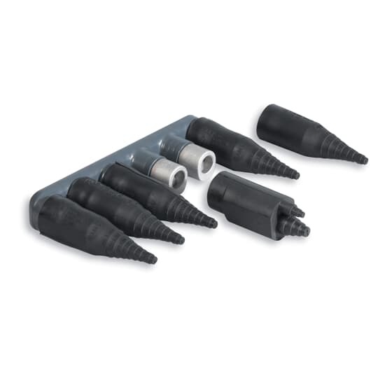 SHC-6-CS Homac Mechanical Connector, Aluminum/Copper Conductor, 6 AWG to 350 kcmil Run/Main, Screw Installation, Aluminum