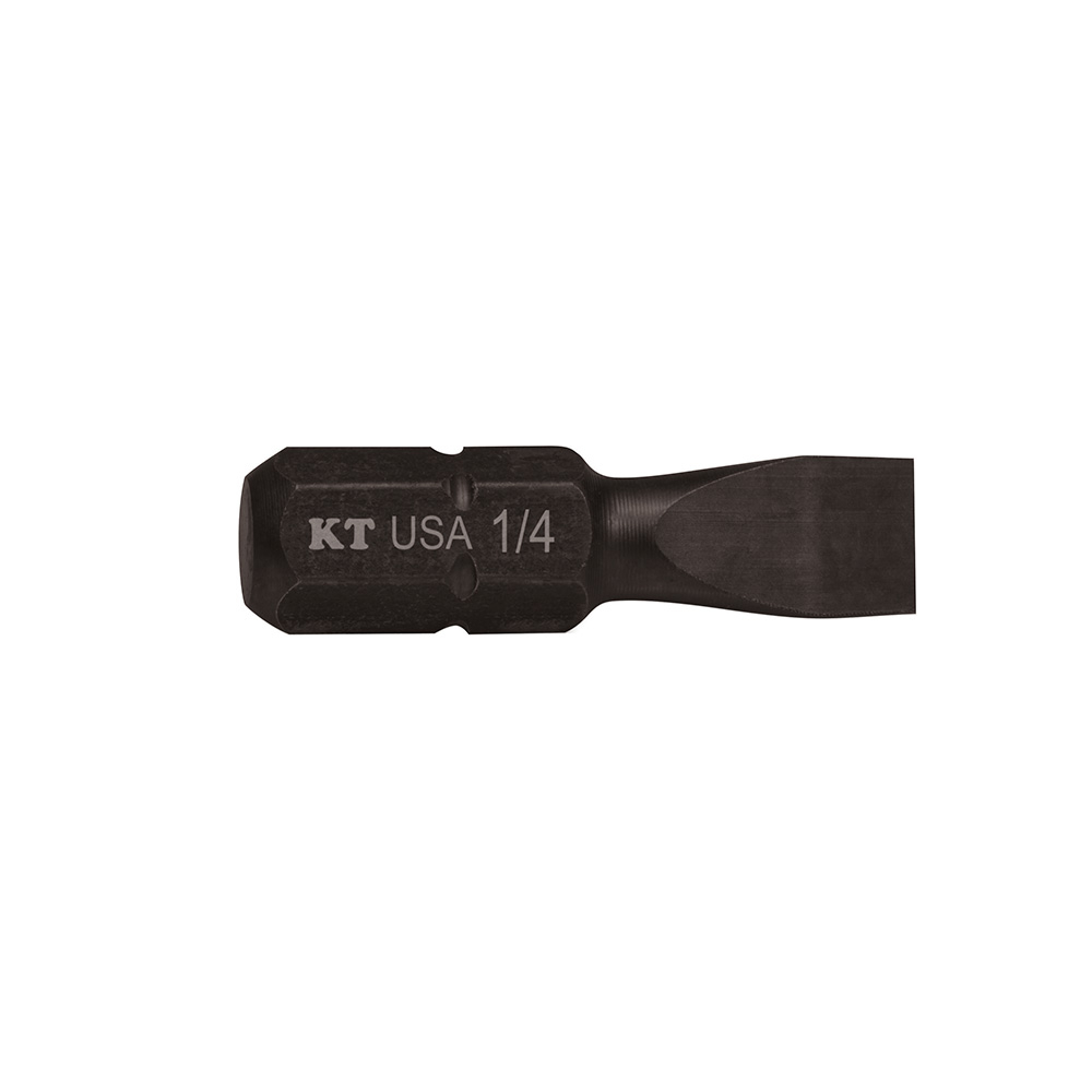 SL1415 Insert Power Driver Bit, 1/4 in Slotted Point, 1 in OAL