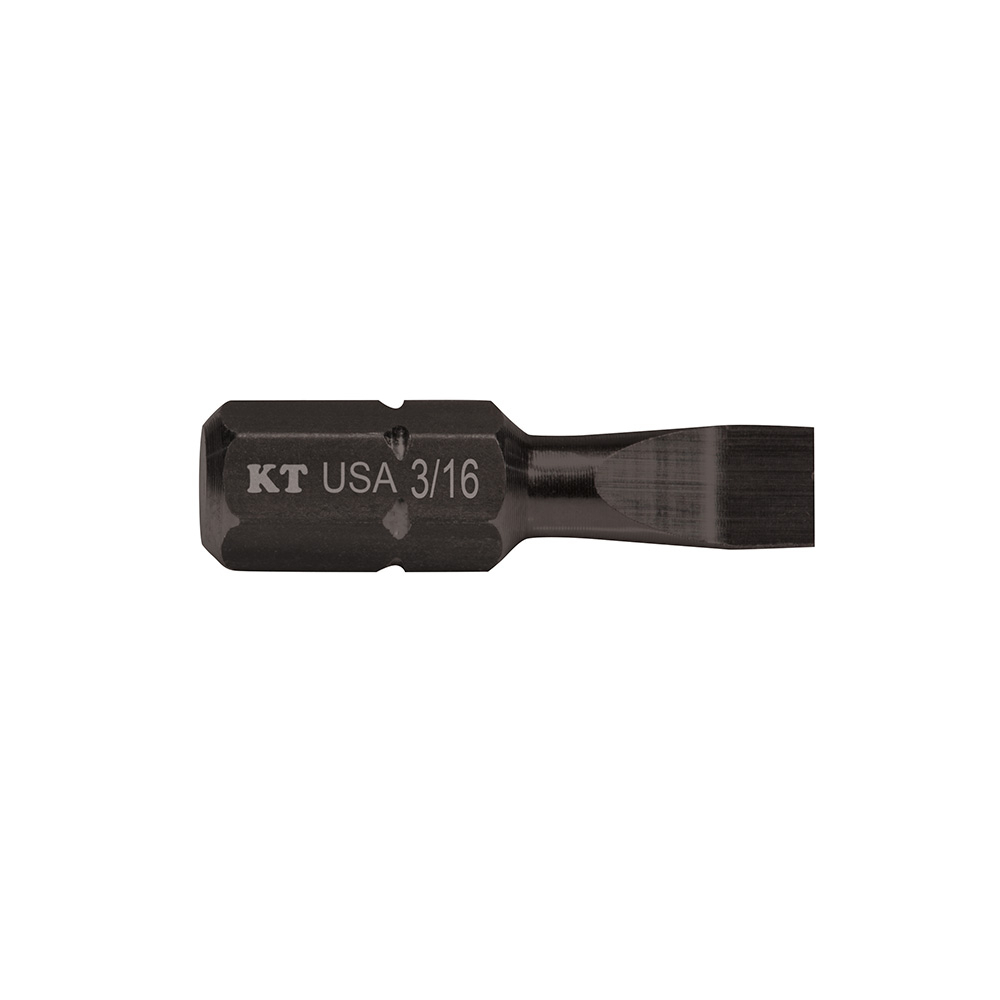 SL31615 Insert Power Driver Bit, 3/16 in Slotted Point, 1 in OAL