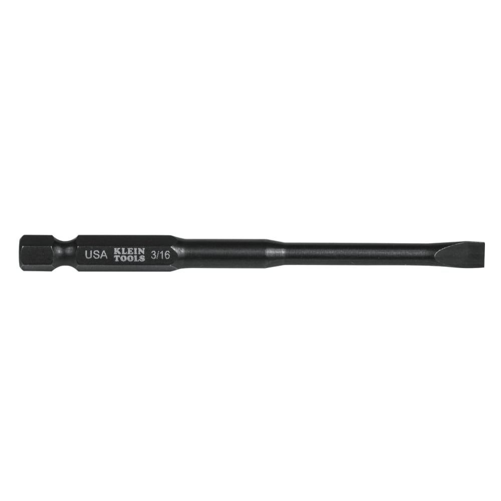 SL316355 Power Driver Bit, 3/16 in Slotted Point, 3-1/2 in OAL