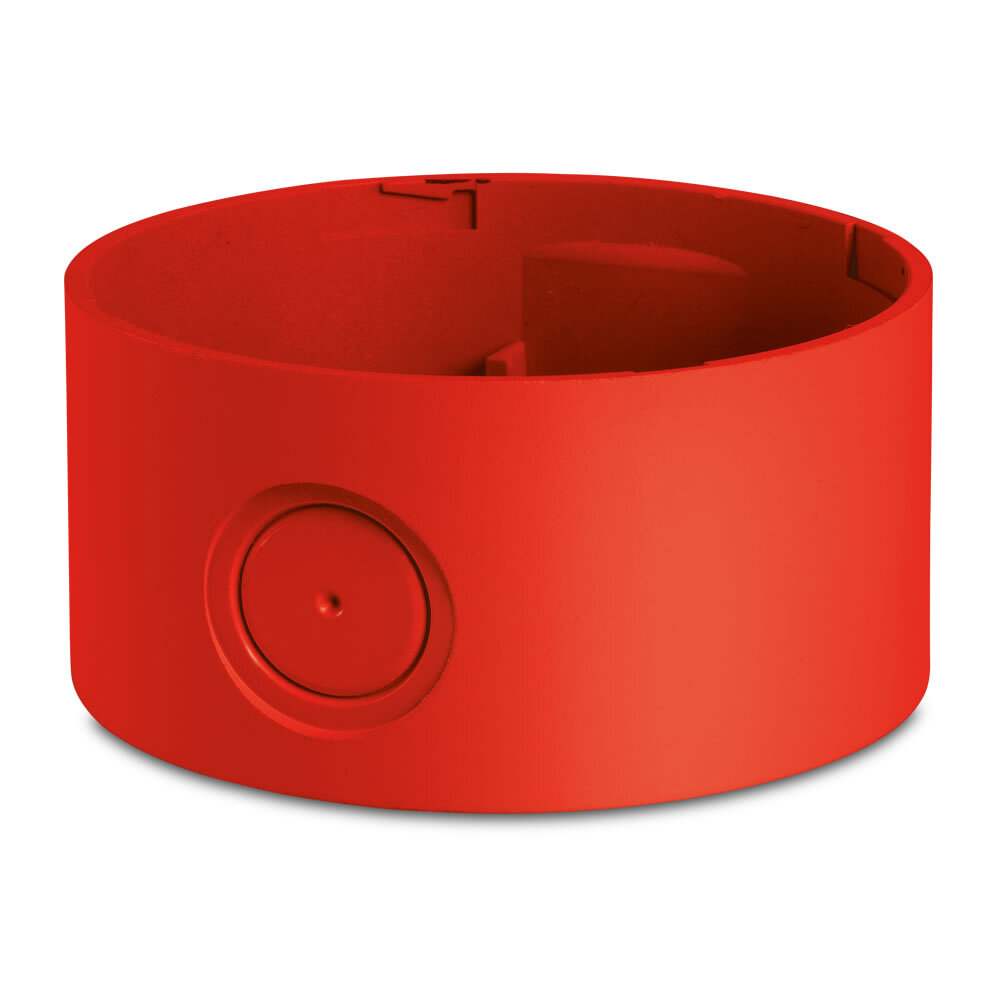 SLMBD-120-240R StreamLine SLMB Cylindrical Deep Modular Base, For Use With SLM1400/SLM1450 Modular Low Profile LED Beacon and Sounder, Polycarbonate, Red