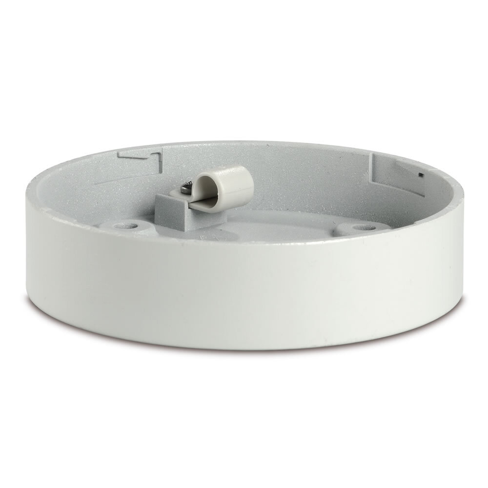 SLMBS-012-024GY Cylindrical Low Profile Modular Shallow Base, For Use With StreamLine SLM Series Beacons and Sounder, Polycarbonate, Gray