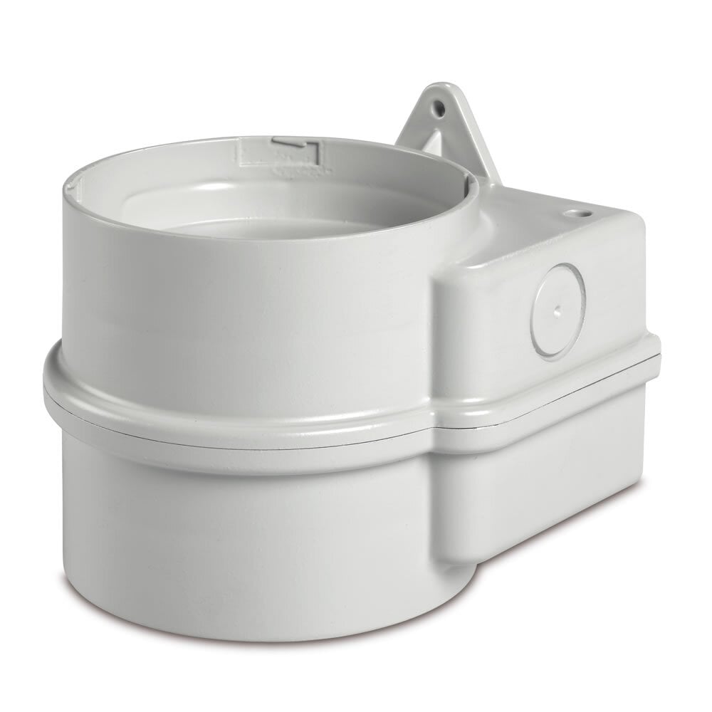 SLMBT-012-024GY Oblong Twin Multi-Tone Signal Base, For Use With StreamLine SLM Series 12 to 24 V AC/DC or 120 to 240 V AC Sounder and Beacons, Polycarbonate, Gray