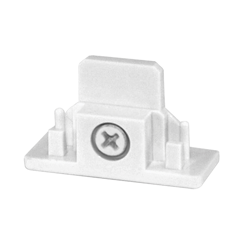 T28 WH 1-Circuit Dead End, For Use With 1-Circuit Trac System Field-Cut Trac Section, 120 V AC, White